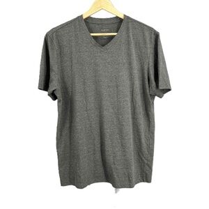 Rogatis Tee Gray V-Neck Short Sleeve Casual T-Shirt Men Korean Size 100 / US Med